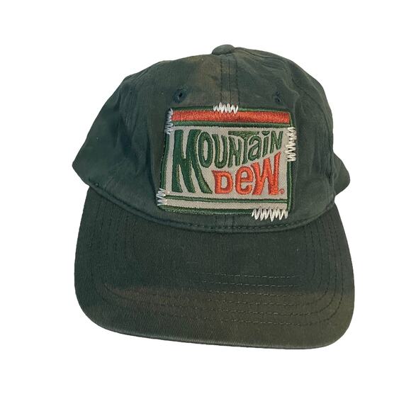Vintage Other - Vintage Mountain Dew fitted hat